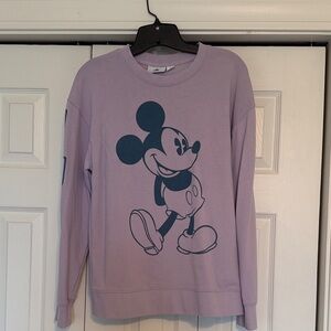 Disney Lavender Mickey Mouse Sweatshirt